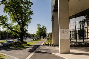 Entrance to 48 Flemington Road Parkville, The Larwill Studio - Melbourne Paediatric Specialists, Level 4