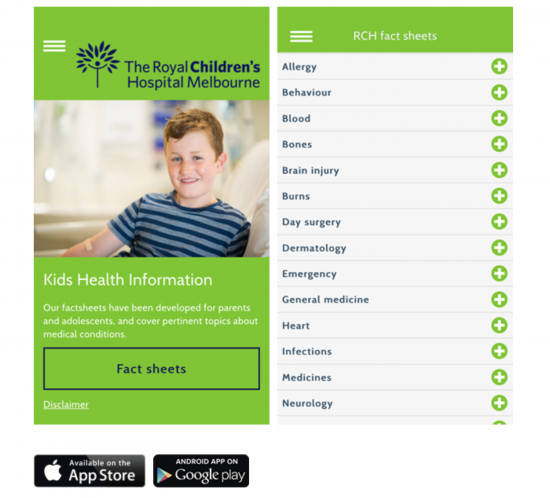 RCH - Kids Health App