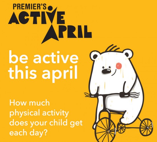 Premiers Active April 2016 - Register your family and encourage physical activity