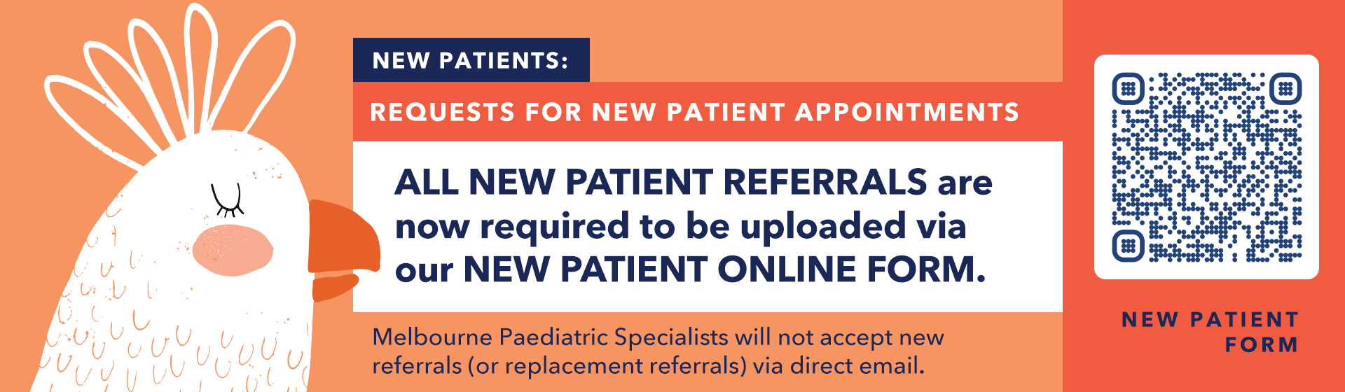 New Patients must upload their referral via our New Patient Form